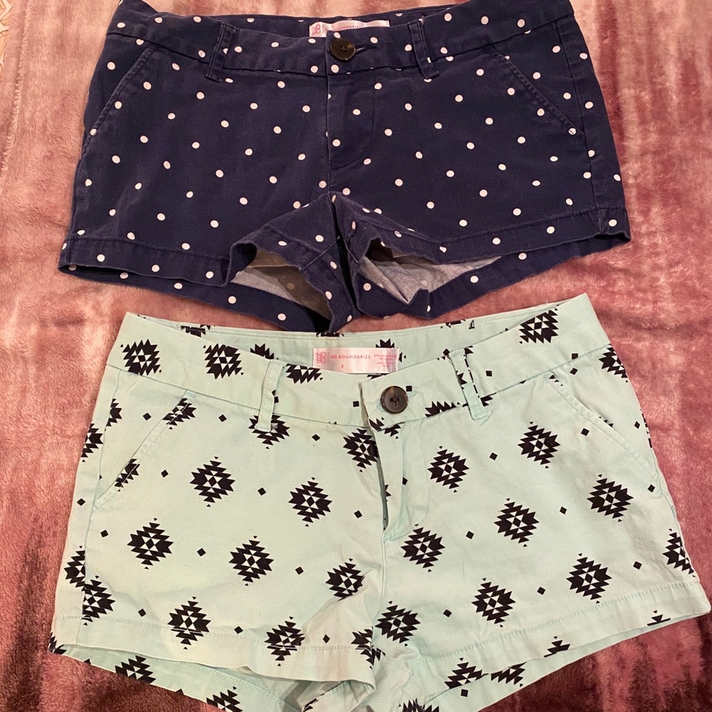 No Boundaries Patterned Shorts